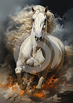 The Wild White Horse of the Exalted Sand Lot