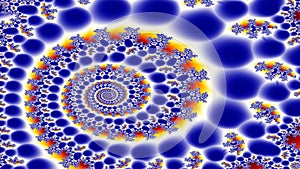Mainly blue spirals photo