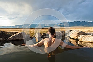 Wild Willy`s Hot Spring Near Mammoth Lakes, California, USA