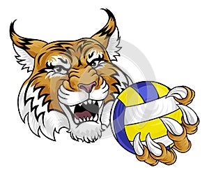 Wildcat Cougar Lynx Lion Volleyball Claw Mascot