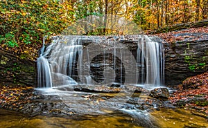 Wildcat Falls near Table Rock State Park in Greenville, South Ca