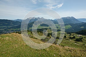 Wilder Kaiser Mount hiking route. Tirol, Austria