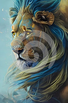 Wilderness Ballad: Digital Lion Artwork Selection photo