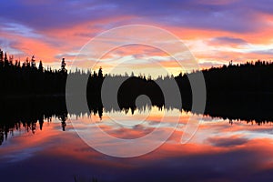 Wilderness Morning Puck Lake Reflections