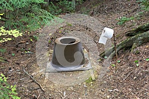 Wilderness Privy in the North Woods