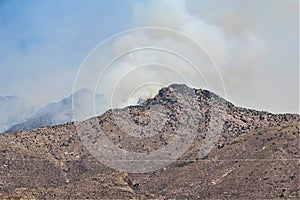 Wildfire, Bighorn, Santa Catalina Mountains, Coronado National Forest, Tucson, Arizona, United States