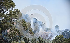 Wildfire over Grizzly Peak in Oakland