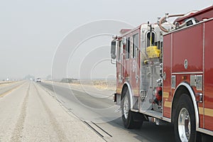 Wildfires in California background.