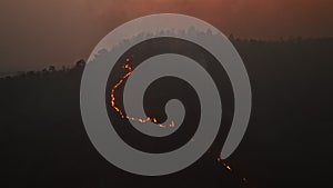 Wildfires in tropical forest release carbon dioxide (CO2) emissions and other greenhouse gases (GHG)