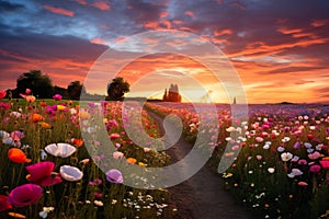 Wildflower Meadow Bliss: Floral Paradise