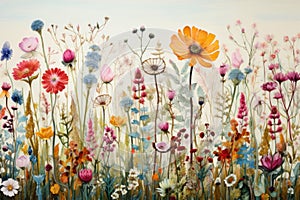 Wildflower Meadows. Nature's Tapestry