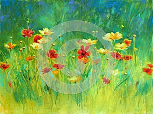 Wildflowers Painting photo