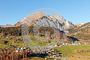 Wildhaus valley with Alpstein in background photo