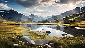 wildlife alpine tundra landscape