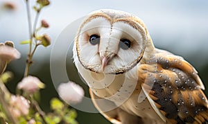 Wildlife Close-Up Common Barn Owl