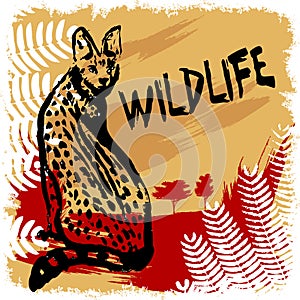 Wildlife design vector