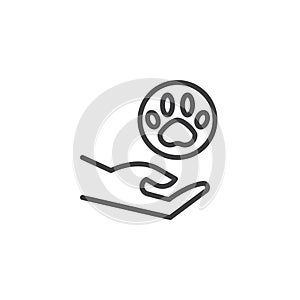 Wildlife Encounter line icon