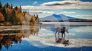 wildlife moosehead lake maine