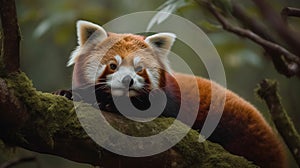 A wildlife photographer stumbled upon a red panda. Generative AI