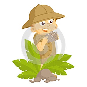 Wildlife Photographer Vector