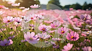 wilds pink flower garden photo