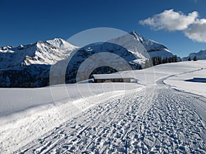 Wildstrubel and Spitzhorn in the winter