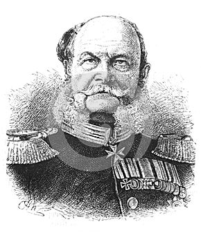 Wilehlm I the German Emperor in the old book The Essays in Newest History, by I.I. Grigorovich, 1883, St. Petersburg