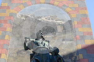 Wilhelm Tell monument at Altdorf in the Canton of Uri, Switzerland