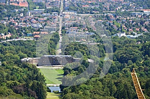 Wilhelmshoehe Castle Park in Kassel, Germany
