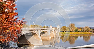 Wilkes-Barre bridge across Susquehanna River Pennsylvania, USA photo
