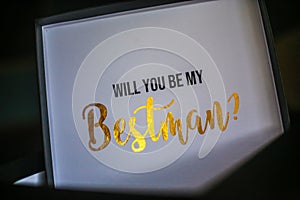 Will you be my bestman gift box