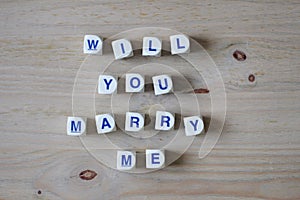 Will you marry me photo