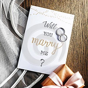 Will You marry Me Proposing Card Marriage