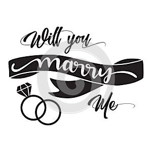 Will you marry me typography t-shirt design, tee print, t-shirt design