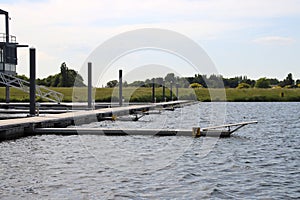 Willem-Alexanderbaan as rowing facility in water storage Eendragtspolder for preventing flood