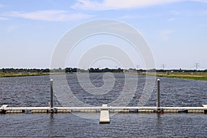 Willem-Alexanderbaan as rowing facility in water storage Eendragtspolder for preventing flood