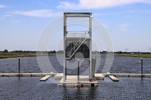 Willem-Alexanderbaan as rowing facility in water storage Eendragtspolder for preventing flood