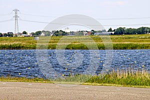 Willem-Alexanderbaan as rowing facility in water storage Eendragtspolder for preventing flood