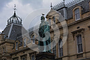 William Chambers Statue in Edinburgh, Scotland