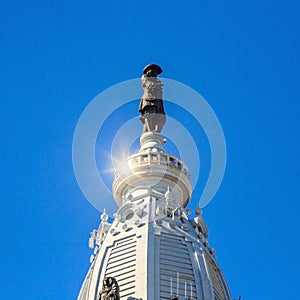 William Penn statue on a top of City Hall photo