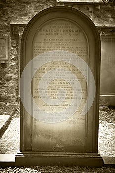 William Smellie Grave in Edinburgh. Encyclopedia Britannica