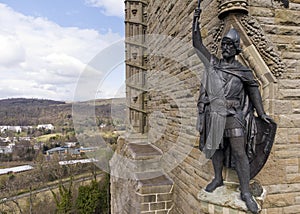 William Wallace statue stands proudly in Stirling