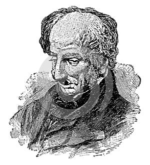 William Wordsworth, vintage illustration photo