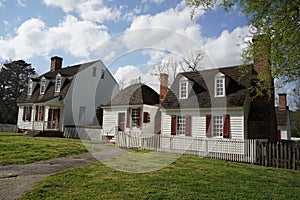 Williamsburh Virgina historical houses