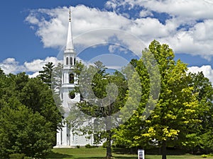 Williamstown Church Steple Amidst the Trees