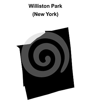 Williston Park outline map