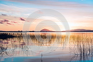 Willow Lake, the largest water body in the Maldonado, Uruguay photo