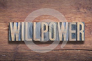 Willpower word wood