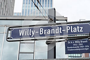 Willy Brandt Platz, Frankfurt am Main, Germany photo