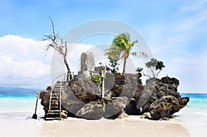 Willy's rock on island Boracay